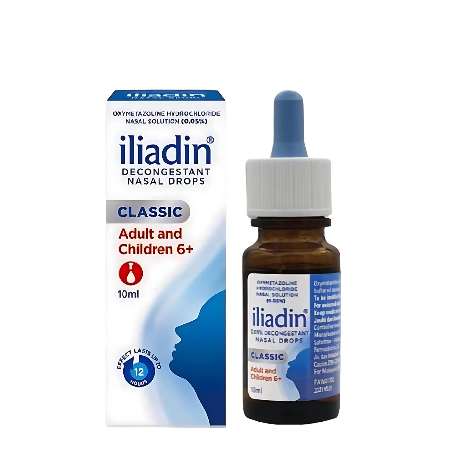 Iliadin Nasal Drops Classic 10ml β Fast Relief for Blocked Nose (6+ Years) & Adults