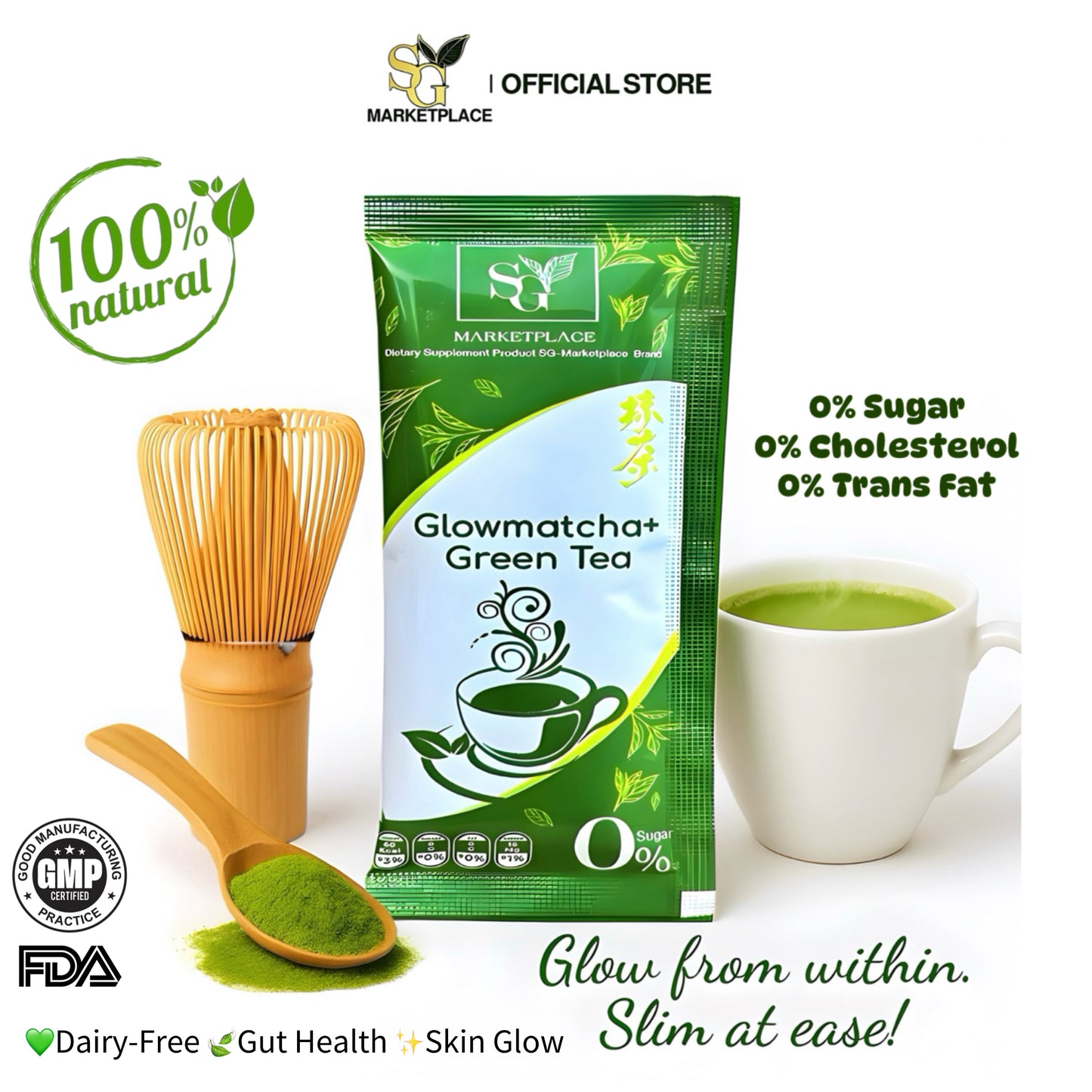 GlowMatcha+ π΅ | Burn Fat π₯ | Detox π§Ό | Boost Metabolism β‘ | Curb Appetite β¨ | Zero Sugar π«π¬ | 100% Natural πΏ