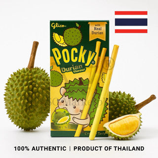 Glico Pocky Durian Flavour Snack Sticks | Made With Real Durian Fruit